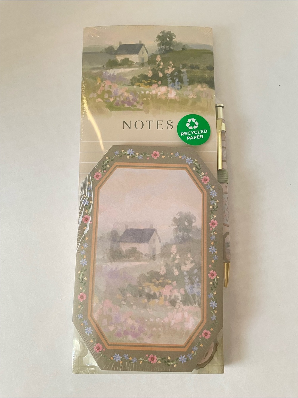 NEW Cottagecore Notepad Pen Set Clementine Paper Inc Magnetic Stationary Whimsy